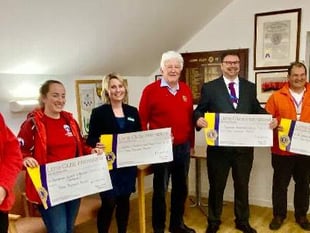 Tavistock Lions dish out cash of £15,000 to four local charities