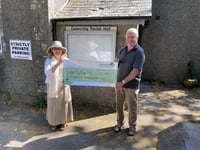 Councillor's cheque is boost to parish hall