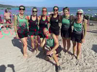 Regatta rowers represent Cotehele in Cornwall