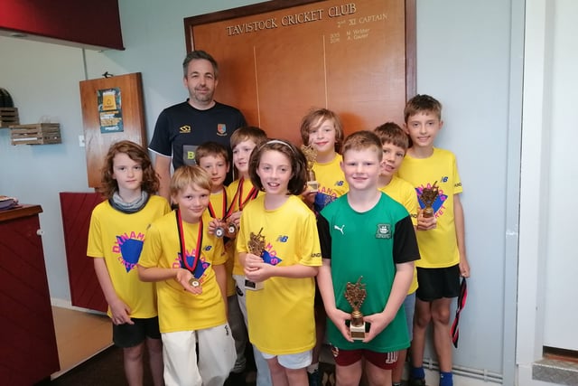 Young Tavistock cricketers enjoy fun end-of-season celebrations