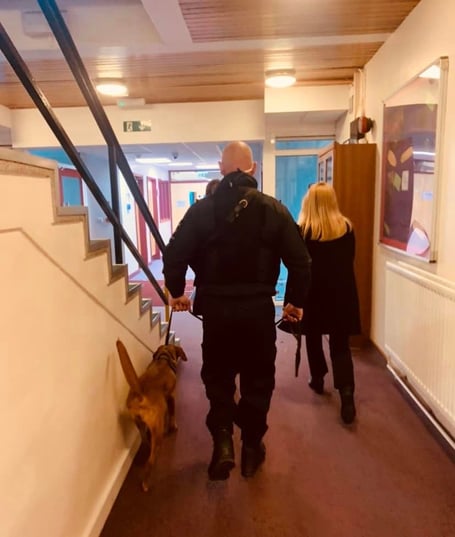 Drug visit to college 