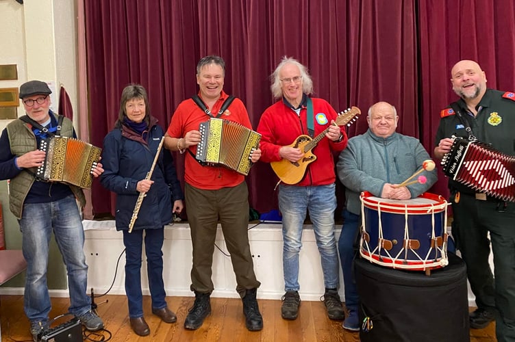 Dartmoor Border Morris musicians