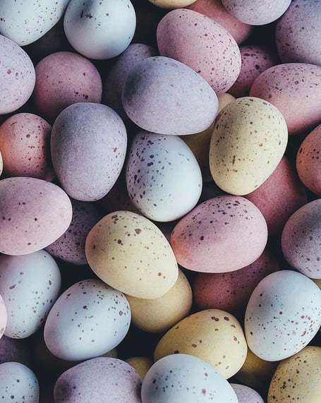 Easter eggs stock image