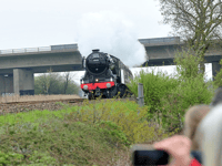 Watch as the Flying Scotsman passes through Newton Abbot 