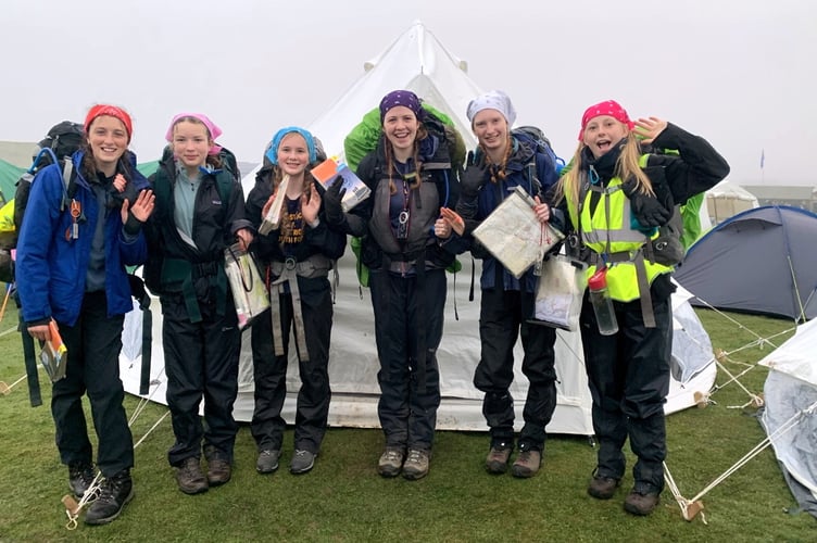 Tavistock District Youth Forum 35 mile team
- Neve, Claudia, Tamsyn, Rosa, Lali and Freya