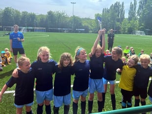 Footballing girls are school county champions