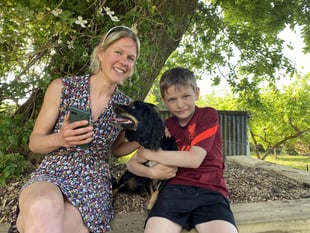 Autistic boy creating a self-help app for all