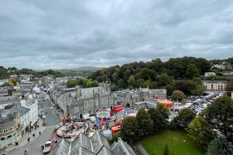 Tavistock from the parish church tower