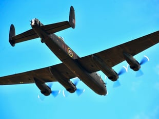 Historic aircraft over Devon today
