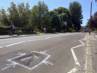 Councillor’s rough ride on potholes