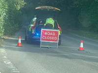 Woman injured in single vehicle collision at Lamerton