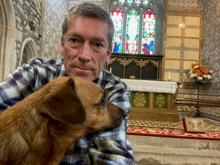 Two go ‘champing’ in a village church