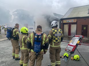 West Devon and East Cornwall fire crews battle factory fire