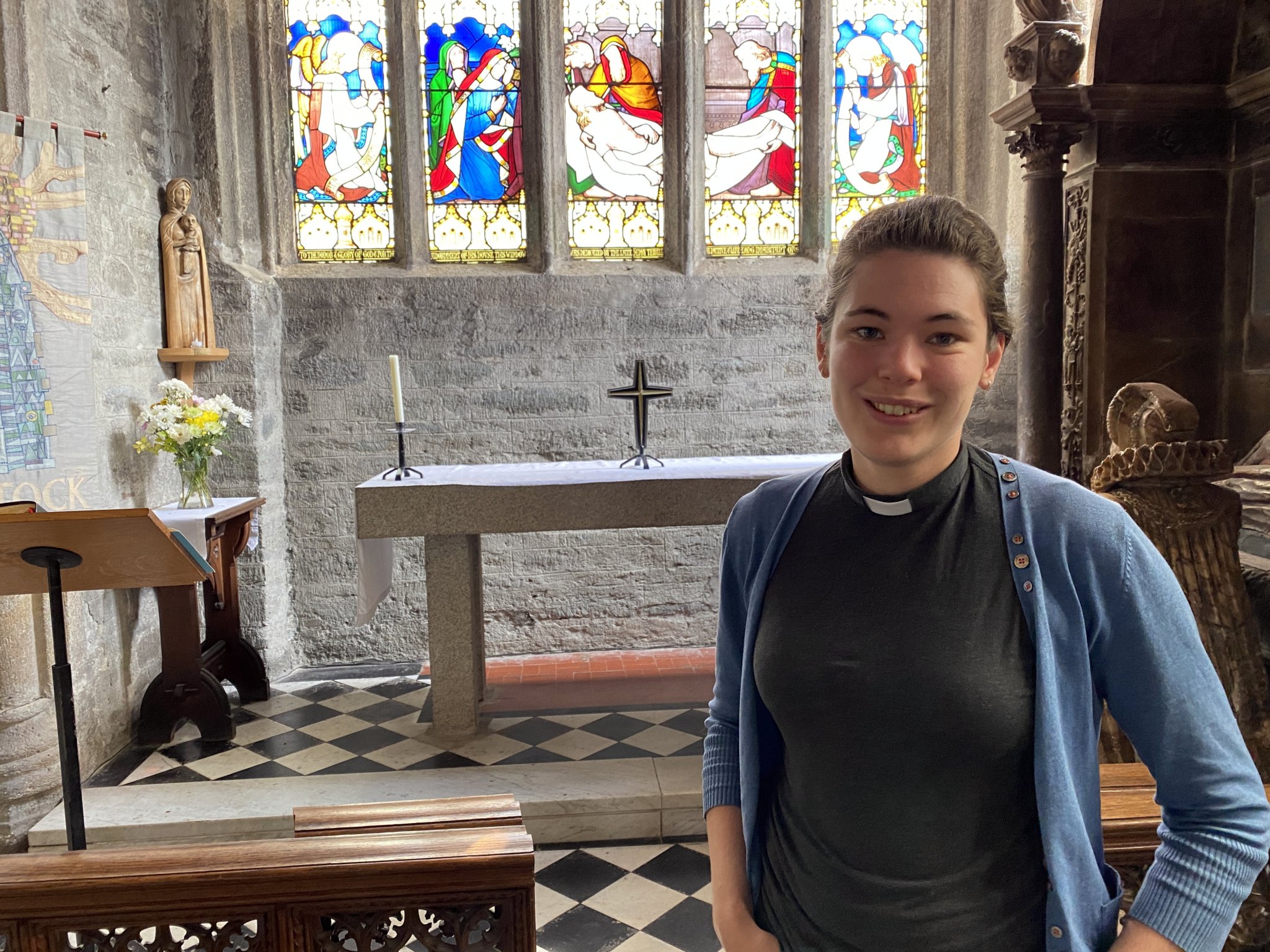 Priest who made her mark with young leaves town for new job
