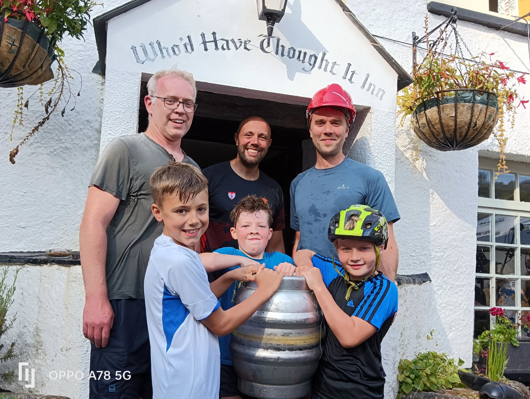 Thrill-seeking villagers race along stream for charity