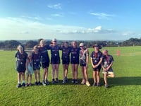 Female cricket bowls into town