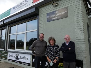Cricketers bowled over by donation