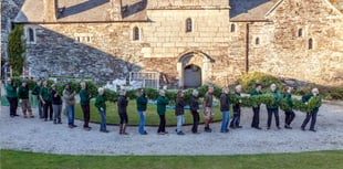 Cotehele garland starts to take shape for Christmas