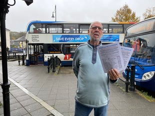 Bus  service  petition given in