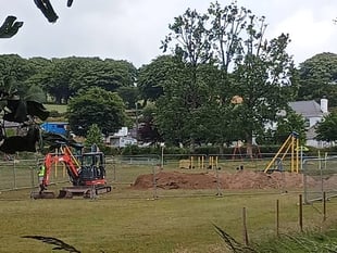 Work restarts on games area