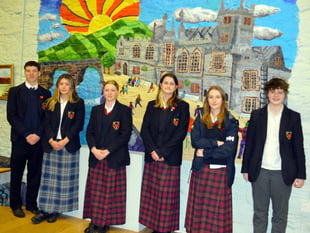 Students finish community cafe mural