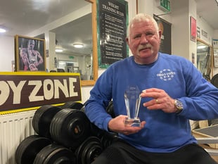 Tavistock veteran bodybuilder's award
