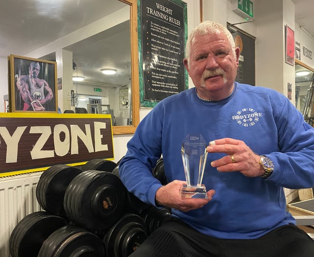 Tavistock veteran bodybuilder's award