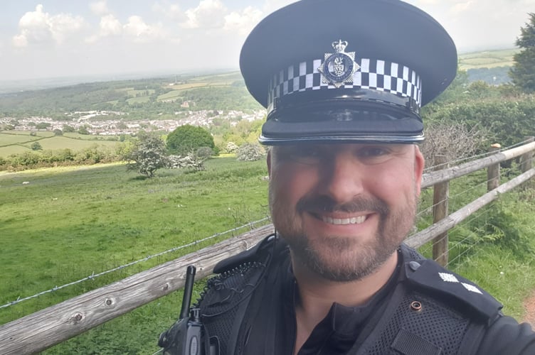 Inspector Nathan Walker patrolling his beloved West Devon.