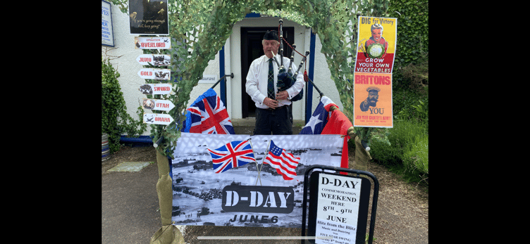 Phil Hockin, landlord of the Fox & Grapes at Lifton, is preparing to stage a weekend of D-Day entertainment