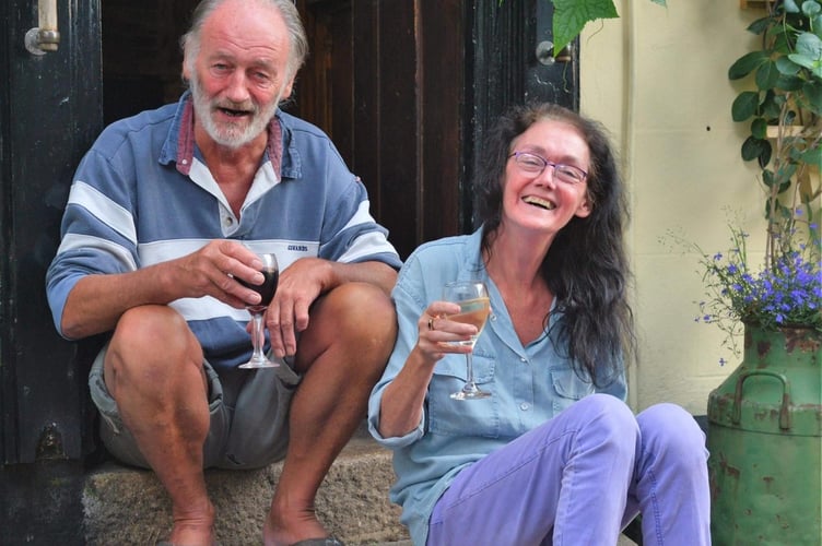 Shaun and O'Reilly and late wife Kim - The Boot, Calstock