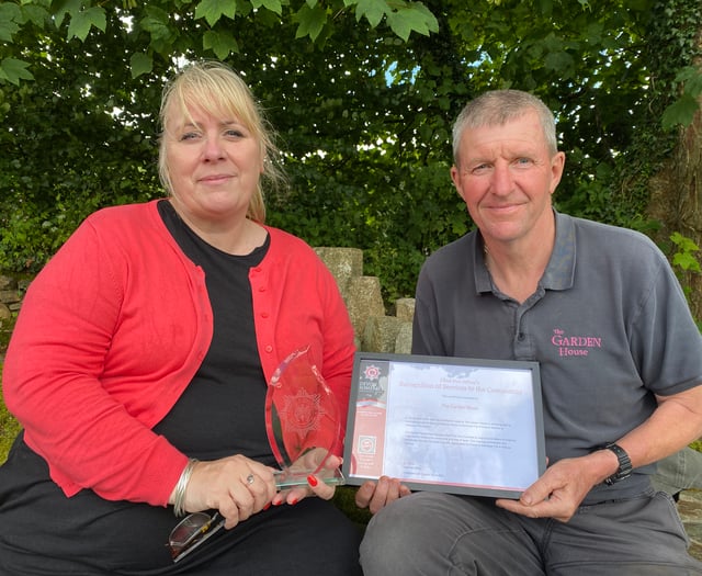 The Garden House receives fire service award 