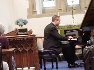 Piano transported from London for Milton Combe piano festival