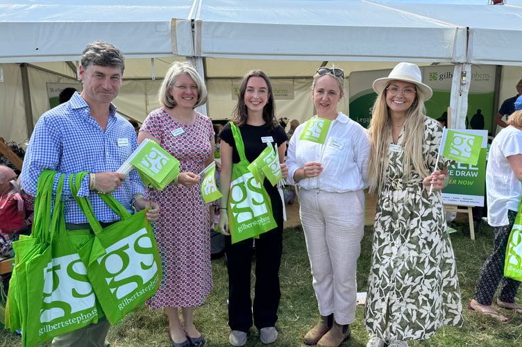 Gilbert Stephens solicitors had plenty of goodies to give away at the Chagford Show. AQ 0708