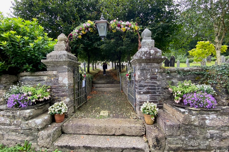 Lewtrenchard WI flower festival in tribute to the Rev Sabine Baring-Gould. jpeg