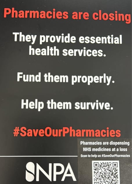 National campaign is calling for more funding to stop pharmacies from closing with warns of rural pharmacy desert. 
