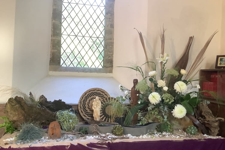 Gulworthy Church Flower Festival, Poverty by Gemma Edwards.