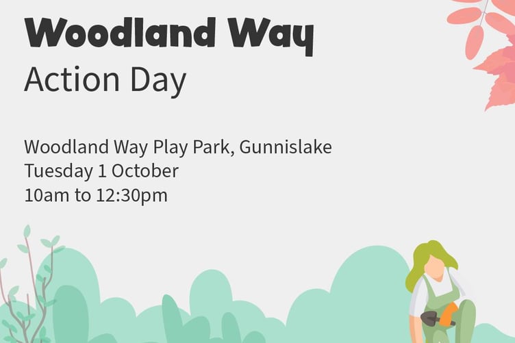 Local volunteers are needed for an Autumn community action day to spruce up Woodland Way play park in Gunnislake.