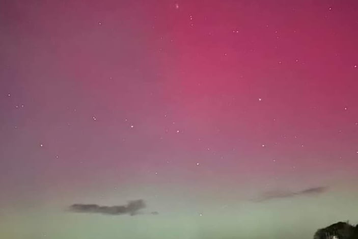 Ruby Montgomery captured this stunning view of the aurora over Tavistock.