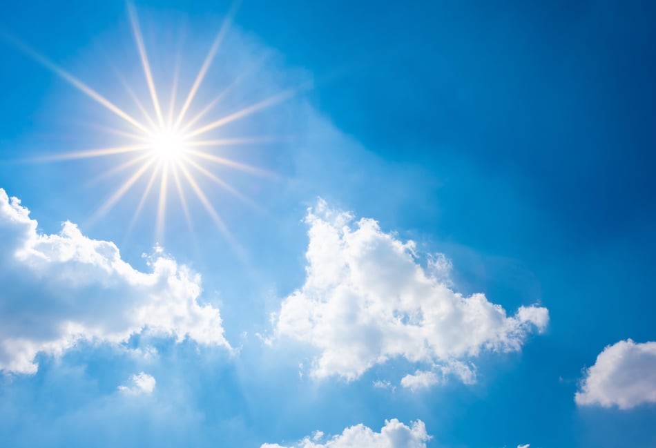 Sunny day with clear skies tomorrow