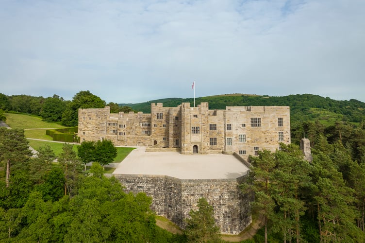 Front view of the Castle Drogo.