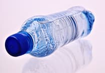Bottled water being distributed at The George, Bere Alston and Tavistock