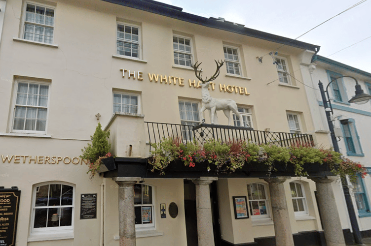The White Hart Hotel in Okehampton.
