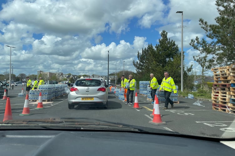 Approaching a distribution point