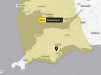 More rain and chance of thunder as Met Office issue warning 