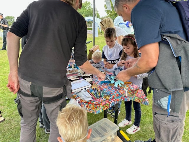 Children enjoying crafts at the Yelverton Fun Day organised by Yelverton Rotary Club  – see letter.