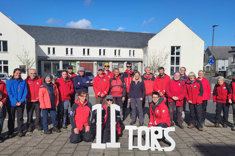 Dartmoor Search and Rescue Tavistock thanked all the walkers and runners who raised money for them on their 11 Tors event.