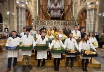 Devon YFC harvest thanksgiving held at Exeter Cathedral