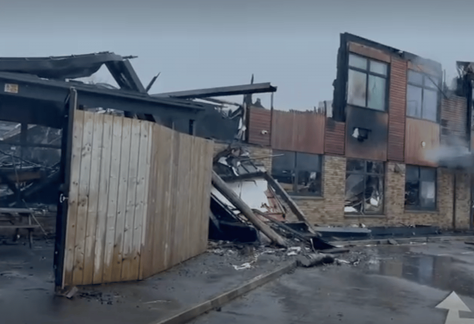 WATCH: New video shows school devastated by fire