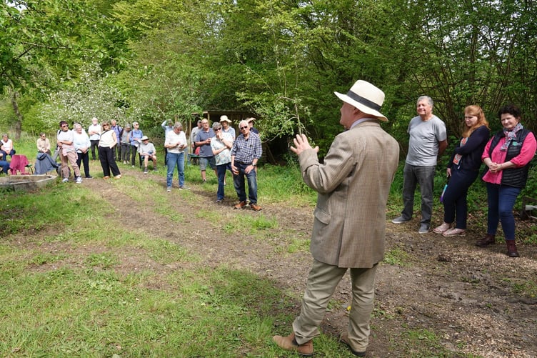 Bere Ferrers Orchard ceremonial opening with Philip Hygate, Tamar Valley Landscapes chair giving an opening speech. Picture by Ann Parsons.