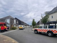 Volunteer rescuers support bomb emergency